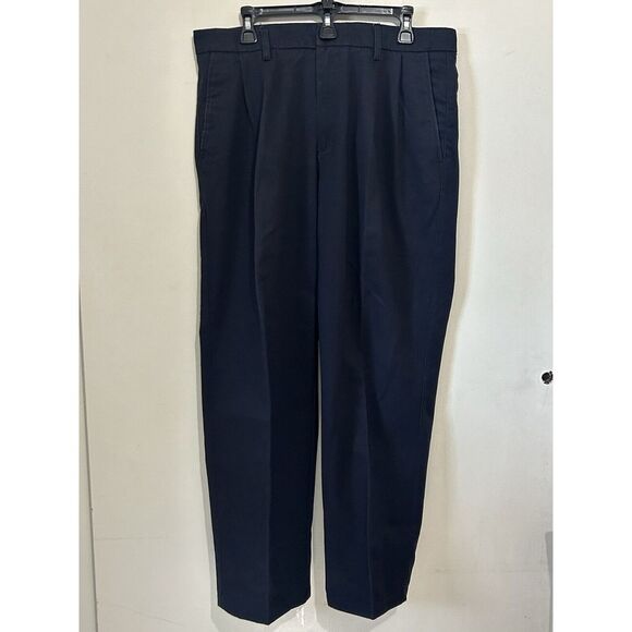 St. John's Bay Other - ST JOHNS BAY Mens Worry Free Classic Fit Blue Pants Slacks Flat Front 36x30‎